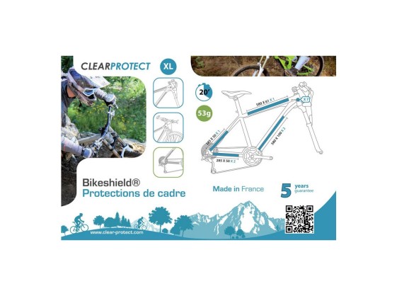 Protection vélo Clearprotect Pack XL • Brillant